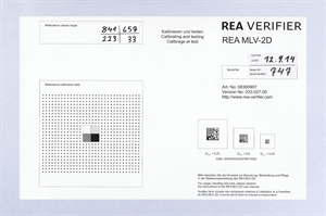 Calibración y ajuste de la tarjeta de DataMatrix y los campos grises.